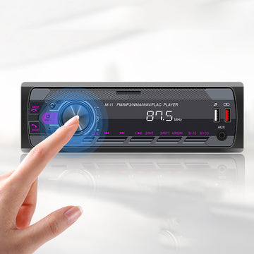 Autoradio Bluetooth 12V lecteur MP3 autoradio mains-libres autoradio sept couleurs modification du centre de lumière et de son